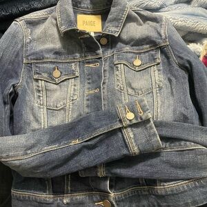 Paige  Denim Jacket - Blue xs